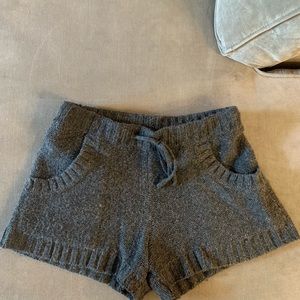 Lush Grey Knit Shorts
